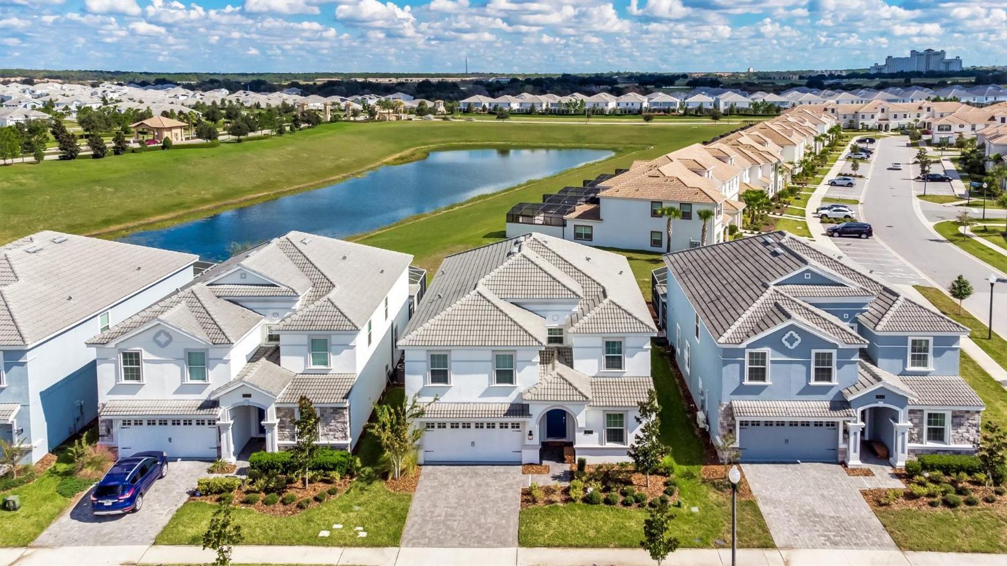 Luxury Championsgate 8Br Villa With Lake View Davenport Bagian luar foto